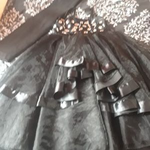 Girl's formal black dress.